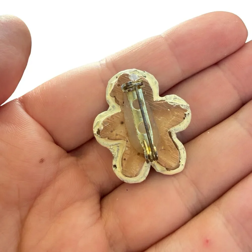 Vintage Christmas Jewelry Mini Gingerbread Man Brooch Cookie Pin